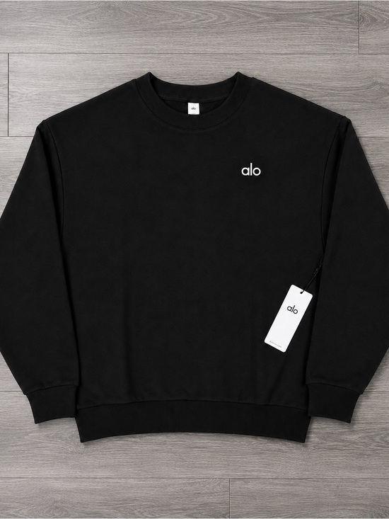 ALO Yoga Sweaters - Alo Women Black Crewneck Sweatshirt